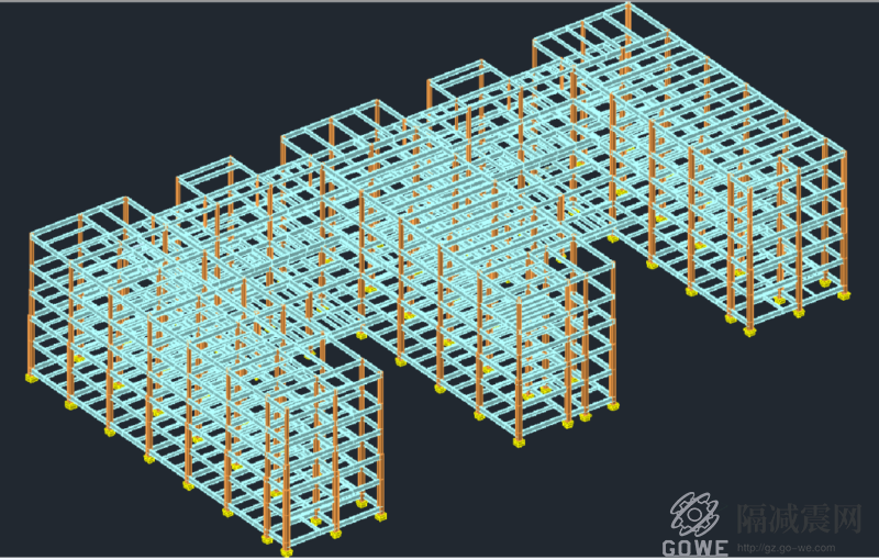 钢框架隔震结构算例-1